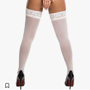 SEXY thigh highs white And lace new in package